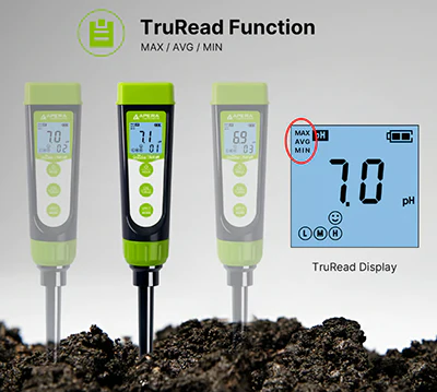 Apera GroStar® GS2 Soil pH Pen Tester (Gen II) - Image 3